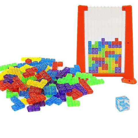 Wooden Blocks 70pcs Plastic Blocks Jigsaw Promote Solving Intelligence Colorful Russian Blocks Game|