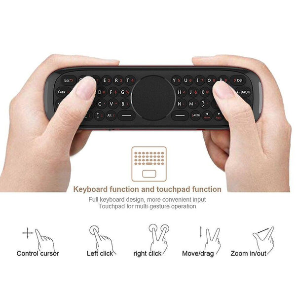 Remote controls w2 2.4G air mouse wireless keyboard with touchpad mouse infrared remote control english version