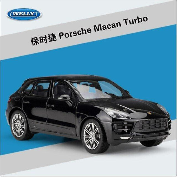 Toy cars 1:24 porsche macan car alloy car model simulation car decoration collection christmas gift toy die casting