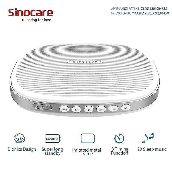 Snoring sleep apnea aids sinocare white noise machine natural sound portable soothing parents baby sleeping smart home timing