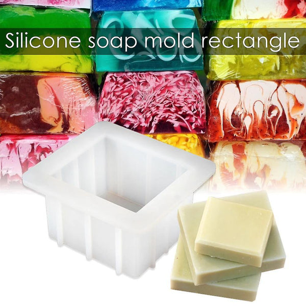 Cake pans molds silicone square soap mold white bake mould