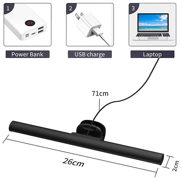 Laptop Computer Monitor Lamp Screen Light Bar E-reading Led Task Lamp With No Glare On Screen For Eyes Care Usb-powered Home Office Desk Lamp For Sp Lamps