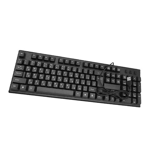 44X13.5X2.5CM 2 Keyboards Usb Wired Keyboard Full Size Russian Letter Keyboard For Working Gaming