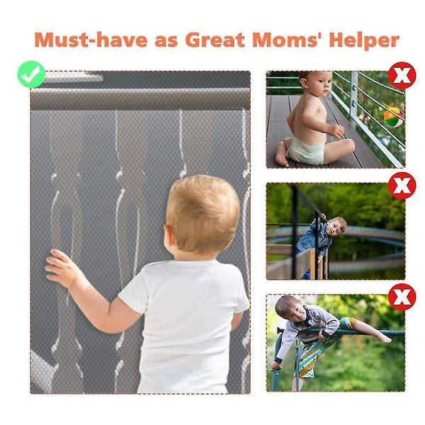 Baby Safety Rails 3m Child Safety Net Durable Guards Net Kids Safety Indoor Stairs Balcony Cafe Brow