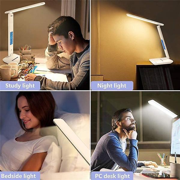 Night Lights Ambient Lighting LED Desk Lamp with Wireless Charger