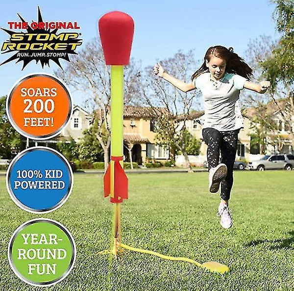 Air water rockets ultra rocket 3 rockets - outdoor rocket toy christmas gift for boys and girls - comes with toy rocket launcher