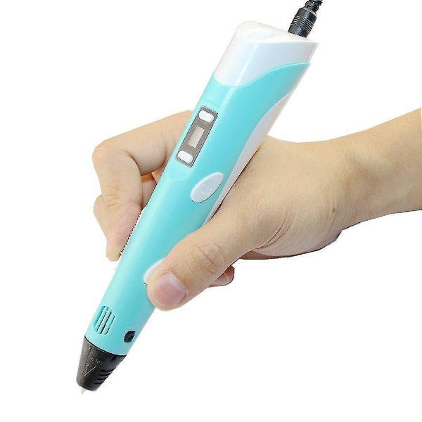 3D Printers 3D printing pen diy drawing pen with lcd display 3d pen with 12 colors 100 meter pla fil