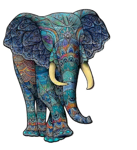 Jigsaw puzzles flower elephant puzzle piece game for kids and adults a3