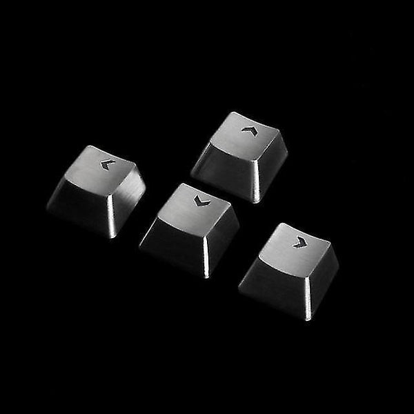 Remote controls stainless steel direction arrow keycaps for cherry mx switch mechanical gaming keyboard qwerasdf