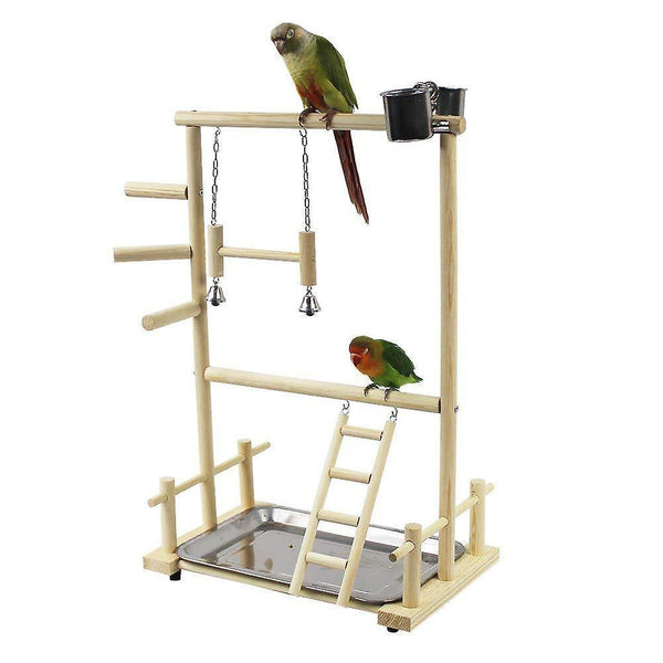 Bird Toys Parrot Playstands Toys Tray Bird Swing Climbing Hanging Ladder Bridge Wood Cockatiel|Bird