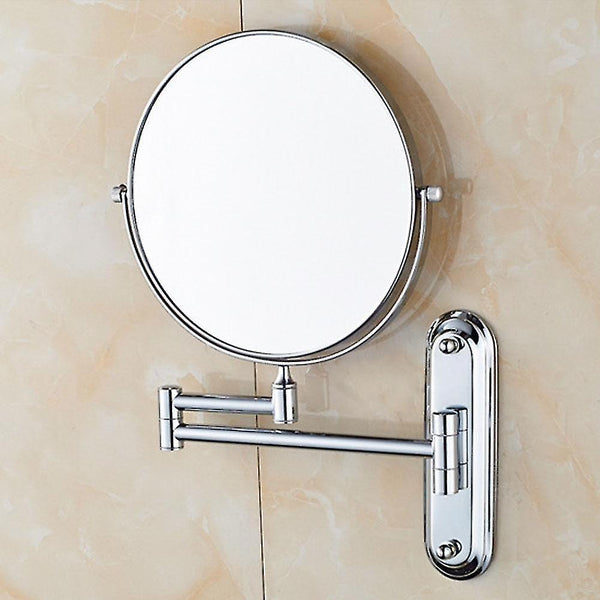 Mirrors space saving bathroom makeup mirror 10x magnifying round easy install shaving decorative rotatable