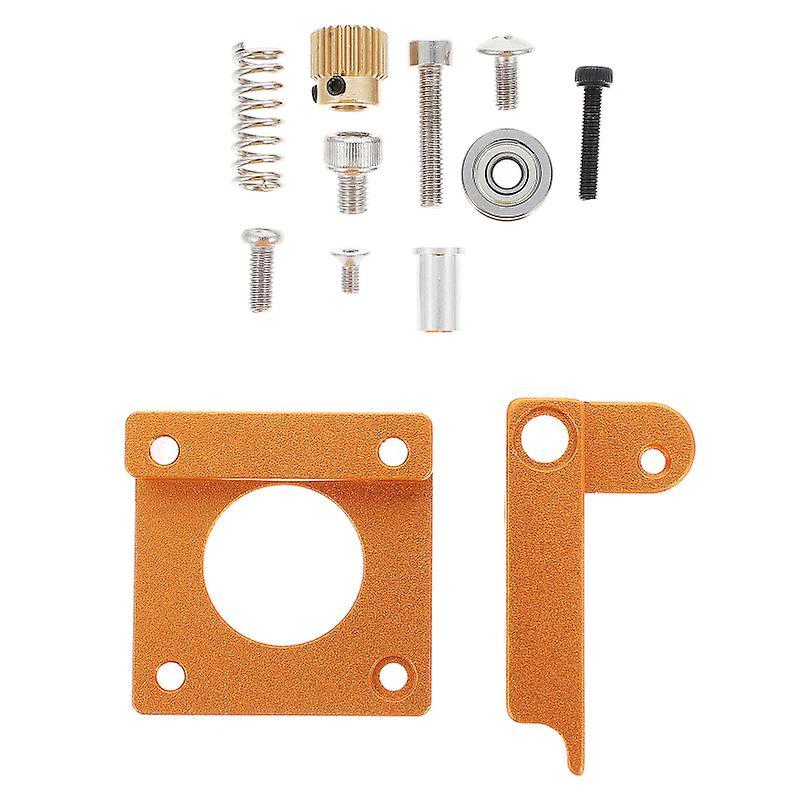 4.2X4.2X1.7CM Golden 3D Printer Accessories 1 Set 3d Printer Parts Mk8 Extruder Aluminum Alloy Block Replacement Parts