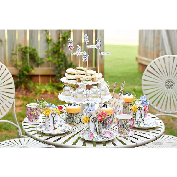 Stemware Talking Tables Alice In Wonderland Party Supplies | Tea Cups And Saucer Sets | Great For Ma