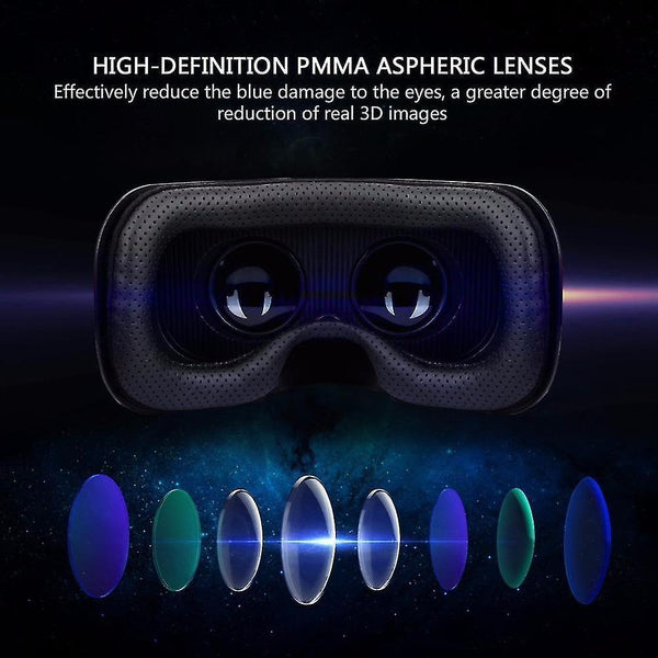 3D Glasses Shinecon upgraded z4 vr large viewing immersive experience vr box 3d virtual reality glas