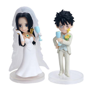 Action toy figures one piece wedding luffy boa hancock figure toy