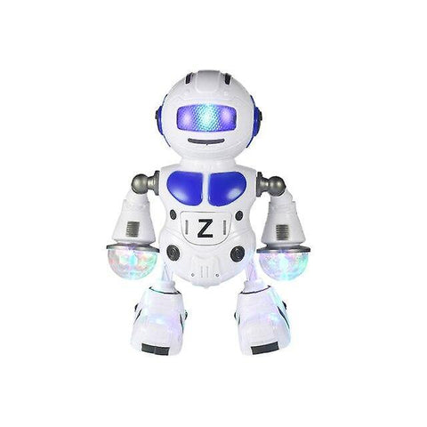 Robotic Toys for Kids Dancing Robot Toy LED Space Battery Robot Walking Action Figure Toys|RC Robot