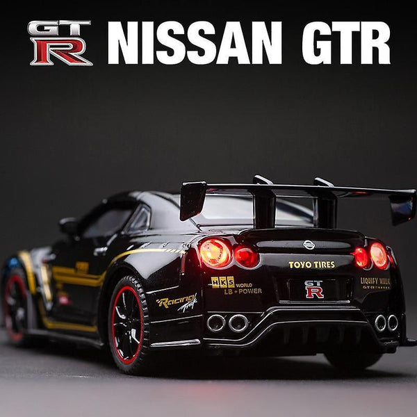 Toy Cars 1:32 Nissan GTR R35 Die Cast Alloy Car Model Supercar Boy Christmas gift Collectibles Child