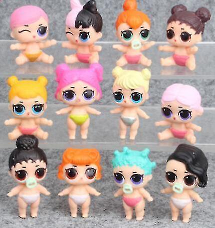 Action Toy Figures 6 - 8 Pcs Lol Dolls L.o.l Surprise Ball Lil Sisters Pets Toys Girls Set Christmas