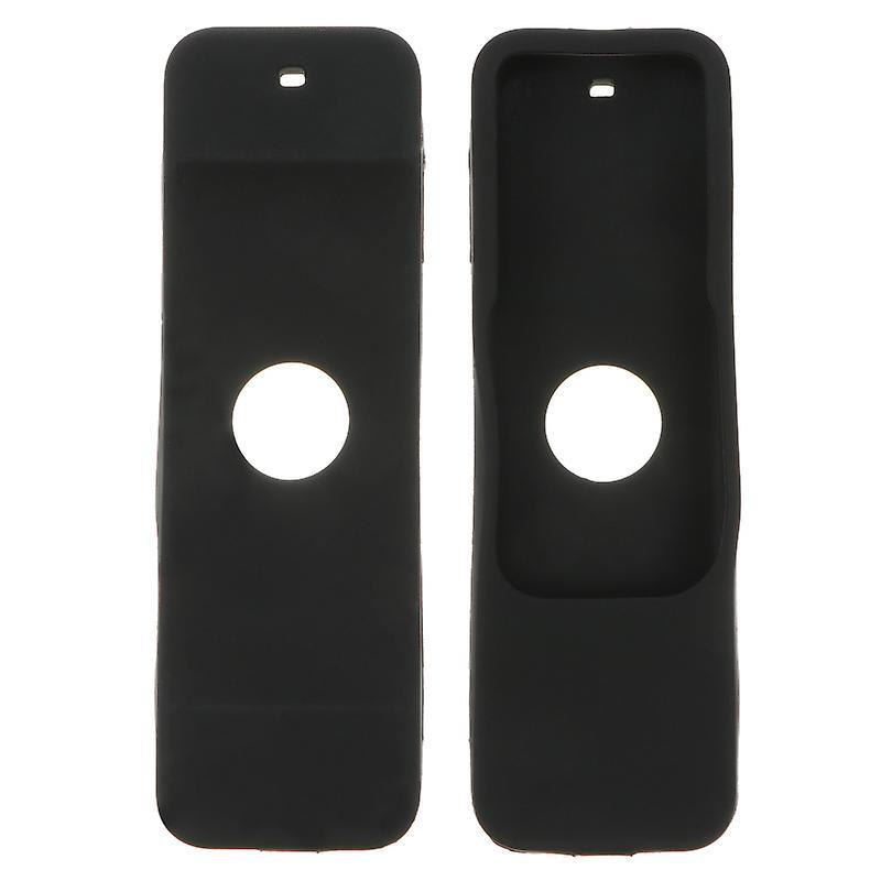 12.5x4cm Black Remote Controls 2pcs Silicone Remote Case Remote Safe Cover Compatible For Apple Tv4k