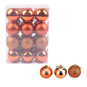 Christmas gift kids Orange 40mm Xmas Tree Ball Bauble Hanging Home Party Ornament Decor