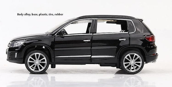 Toy Cars 1:32 Tiguan Car Model Alloy Car Die Cast Toy Car Model Black