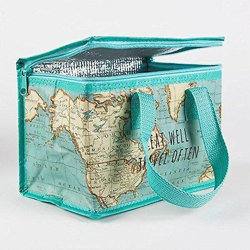 Household storage containers sass belle vintage map lunch bag