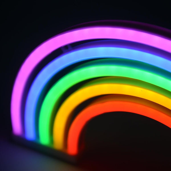 Night Lights Ambient Lighting Rainbow Neon Sign Lights Wall Home Decoration Light Lamp for Kids Room