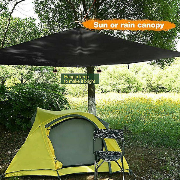 Outdoor furniture covers 360x290cm waterproof tarp tent shade camping hammock rain fly uv garden awning canopy brown