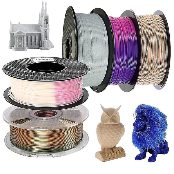 3D Printer Accessories 1.75Mm 3d printer filament pla series special effect 1kg 500g 250g with spool