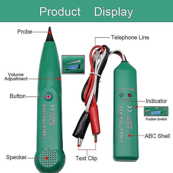 Multimeter accessories lan network cable tracker telephone phone wire tracer detector line finder diagnose for utp stp