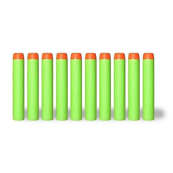 Toy weapons gadgets 50 piece set of 7.2Cm eva soft bullets for nerf guns 50pcs green solid