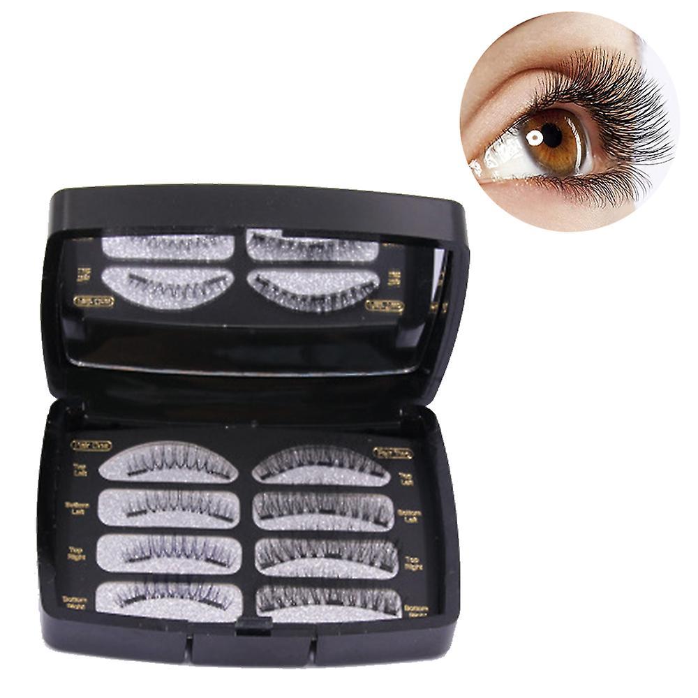 Magnetic False Eyelashes Set Hand-sharpened Natural Eyelashes Without Glue Magnetic Magnet Eyelashes False Eyelashes