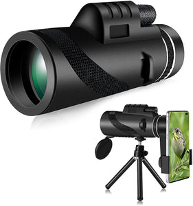 Binoculars monocular telescope  40x60 hd high power telescope monocular with smartphone holder tripod for