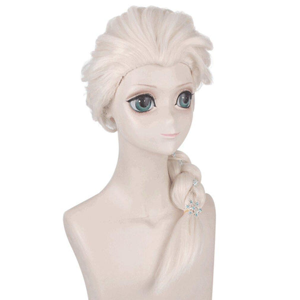 Wigs frozen anime wigs elsa braided synthetic hair wigs