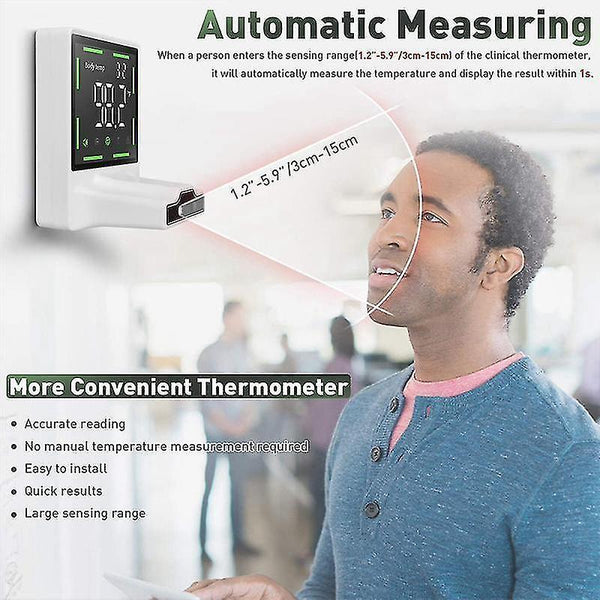 Air Quality Meters Infrared body temperature thermometer wall mounted non-contact automatic body tem