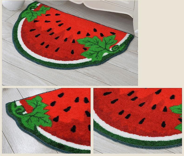 Watermelon Pattern Printed Canvas Creative Embroidery Crafts Gift For Kids Home Decor Rugs