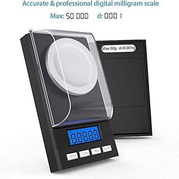 50g / 0.001g Milligram Scale Fine Scale Mg Scale Milligram Scale Pocket Scale Laboratory Scale With Lcd Display Letter Scale Professional Digit Measuring Scales