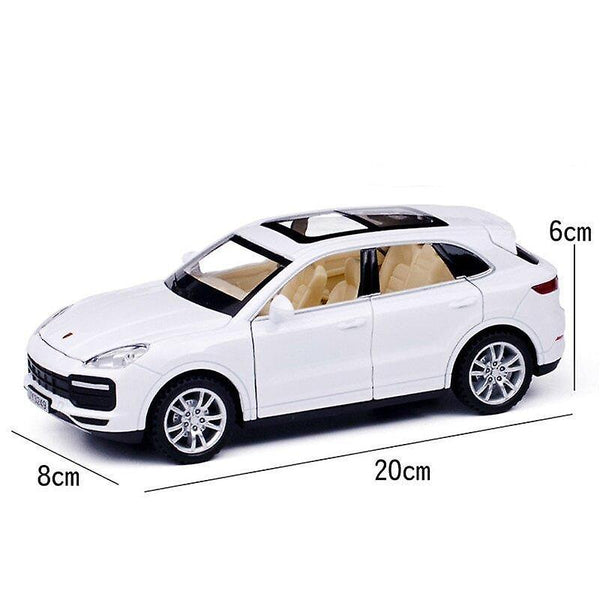 Toy Cars 1/32 Diecast Cayenne Alloy Car Toys Model White