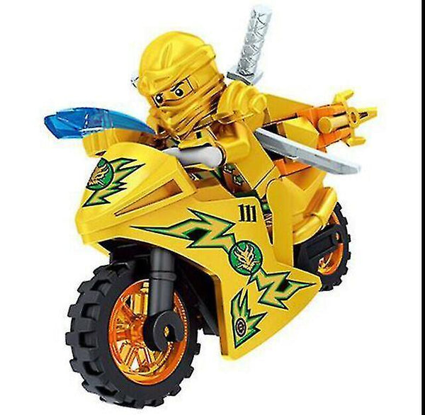 Action Toy Figures 8Pcs Ninjago Motorcycle Set Minifigures Mini Figures Fits Major Blocks Ninja Toy