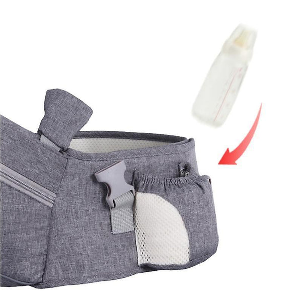 Baby carriers ergonomic baby carrier portable infant kid hip seat waist stool sling front facing carrier grey