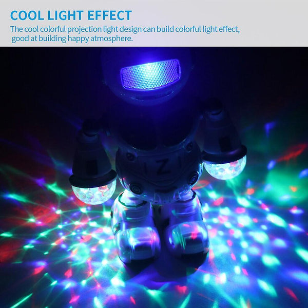 Robotic Toys for Kids Dancing Robot Toy LED Space Battery Robot Walking Action Figure Toys|RC Robot