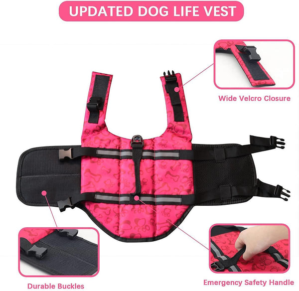 XS Life Jackets For Large Dogs Adjustable Sporty Style Life Jackets Life Jacket Accessories