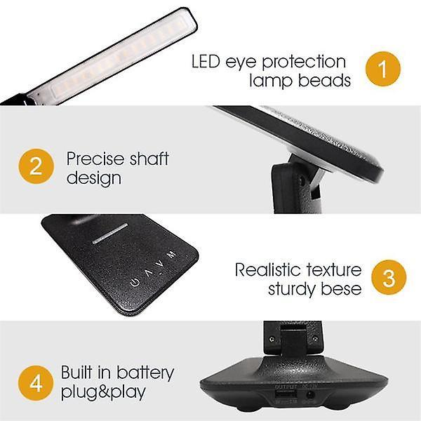 Night Lights Ambient Lighting LED Desk Lamp with Wireless Charger