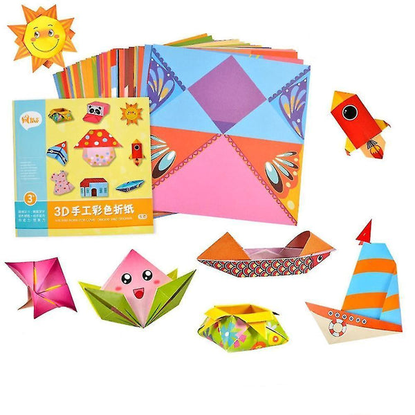 Origami paper 54 pages eco friendly montessori diy kids craft origami makers