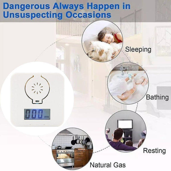 Air quality meters carbon monoxide detector household co exceed alarm meter honeycomb coal soot smoke smart sensor gas