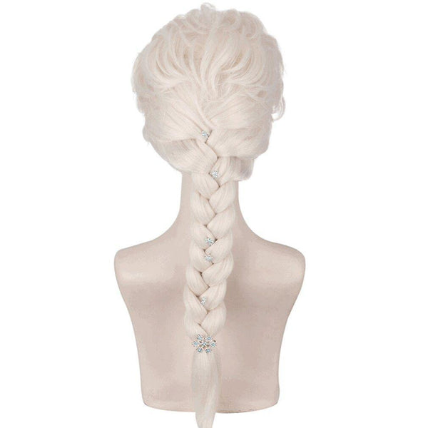 Wigs frozen anime wigs elsa braided synthetic hair wigs