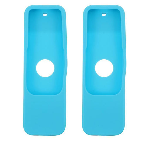 12.5x4cm Blue Remote Controls 2pcs Silicone Remote Case Remote Safe Cover Compatible For Apple Tv4k