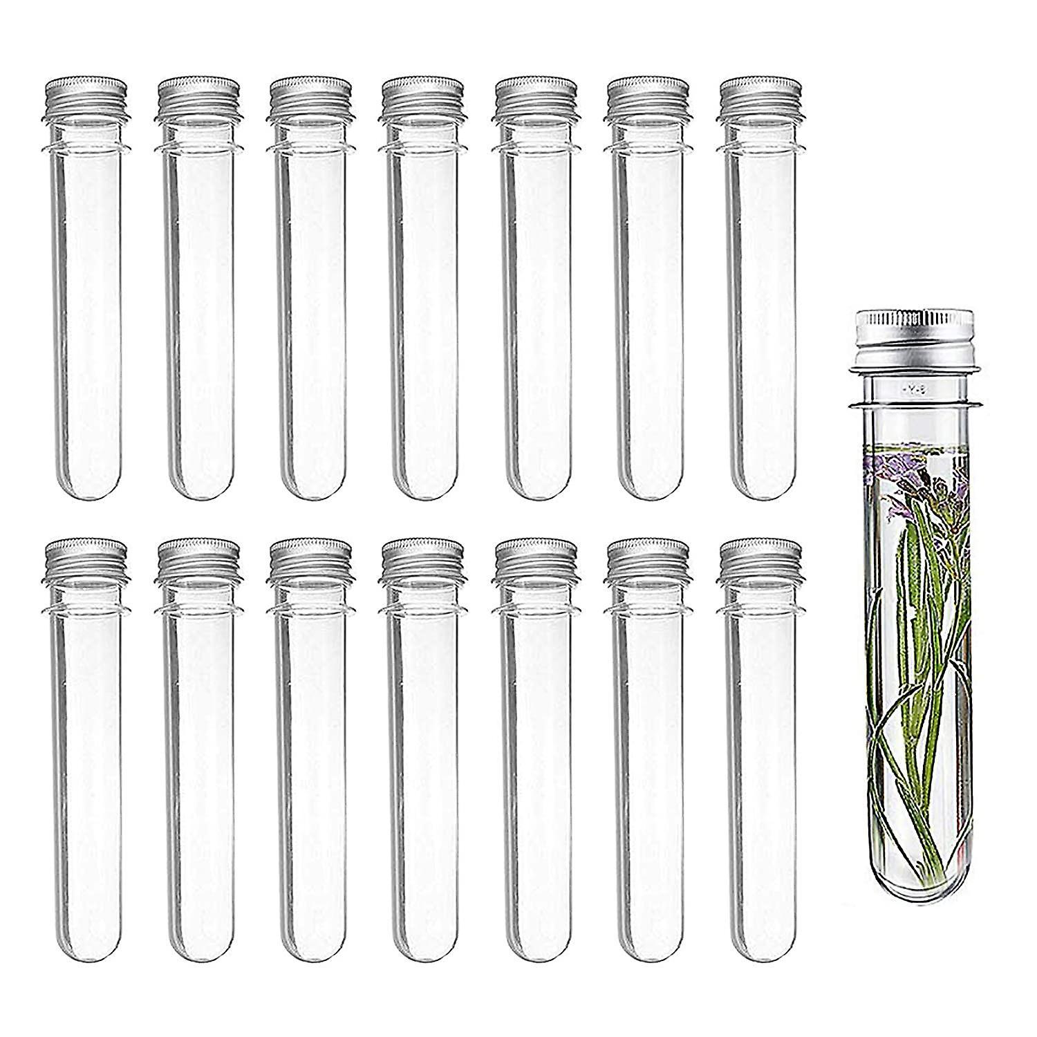 14 Plastic Test Tubes Transparent Test Tube With Screw Cap 40ml Test Tubes