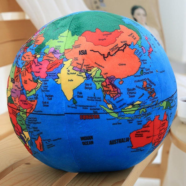 Stuffed Animals 24cm globe plush toys stuffed plush ball soft doll plush english terrestrial globe p