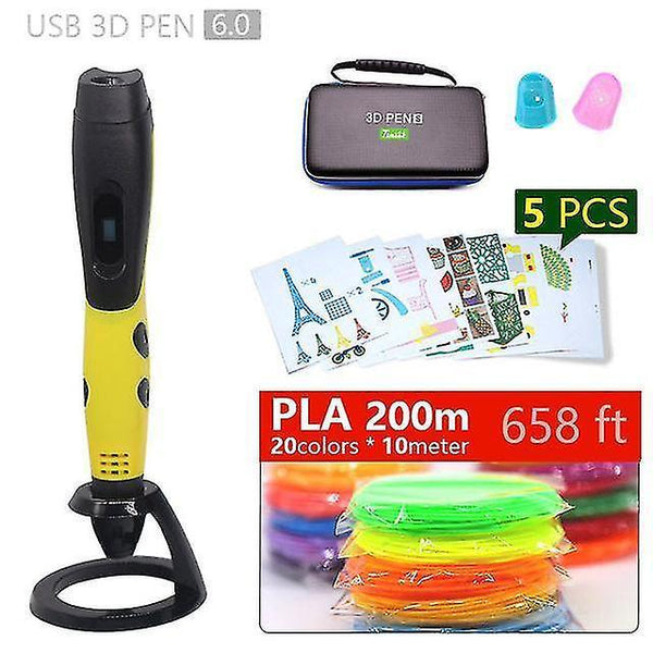 3D Printers Authentic 3d pen 3d print pen and 1.75mm pla filament Christmas gifts+ painting drawings